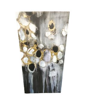 Abstract Black and Gold Print 40"x20"