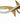 14k Yellow & White Gold Brooch w/Diamonds, L. 1 3/4 in.