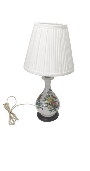 Vintage Ceramic Painted Lamp 15"x7.5"