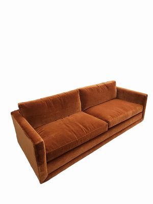 The Warren-Mohair Spice Sofa, 90"W x 39"D x 31"H