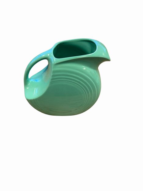 Vintage Sea Green Fiestaware Pitcher 7.5"h x 8"w