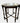 Jacobean-style walnut parlor table w/book matched veneer top & glass top