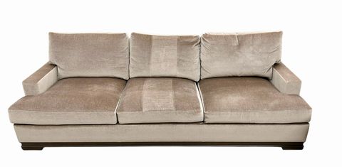 Holly Hunt Mohair Upholstered Sofa, H. 28 in. x L. 96 in. x D. 39 in.