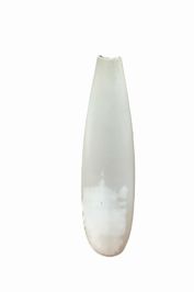 White ceramic tall vase, 20" h