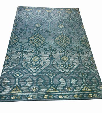 Popular 5”x7’ Persian Wool Tufted area rug teal