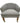 Set of 4 VTG barrel back/club chairs w/navy/tan tweed upholstery & metal casters