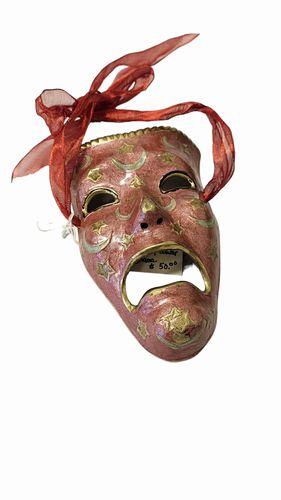 Vntg Tragedy Theatre Mask 7"x5"