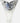 Tall Czech Cut Glass V Shaped Vase 15"h x 10"w