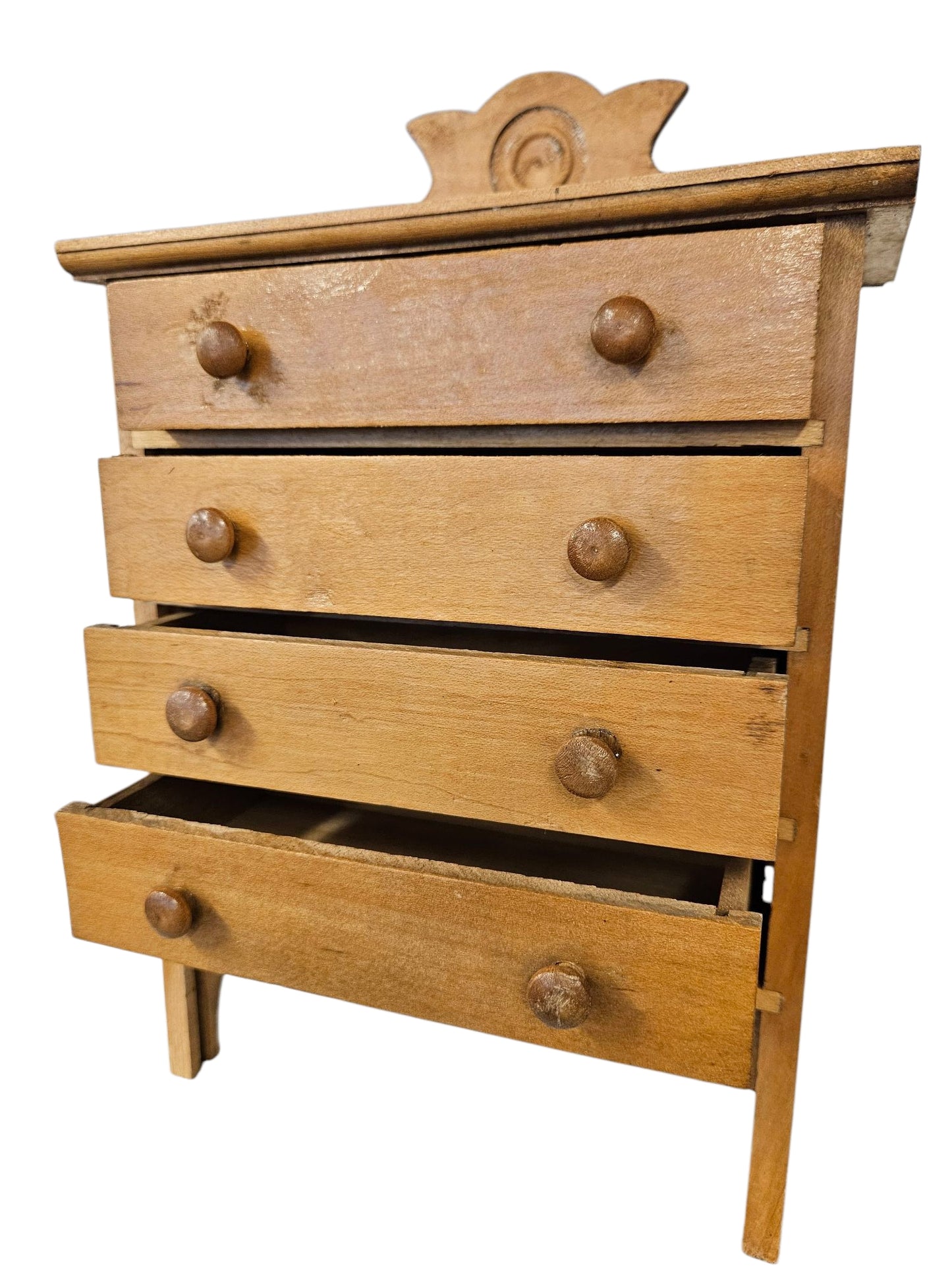 Table Top Toy Scale Dresser/Storage Box 10"h x 8"w x 4"d