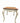 Ethan Allen Legacy Collection side table w/distressed cream base, 23H. 22W. 27D.