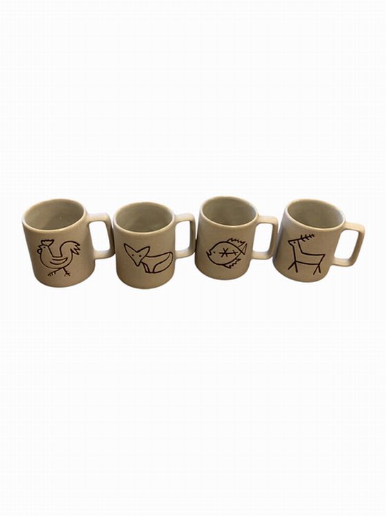 Set of 4 Pigeon Forge Pottery Mugs 5"h ea