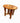 Arts & Crafts Oak End Table-Round Top Slatted Supports 26x23"