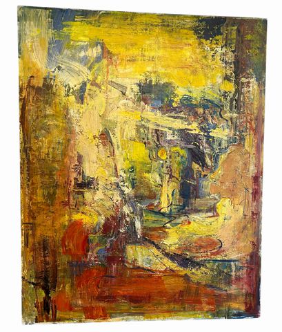 Renowned Artist Andrew Brown Acrylic Painting 60" h x 48"w