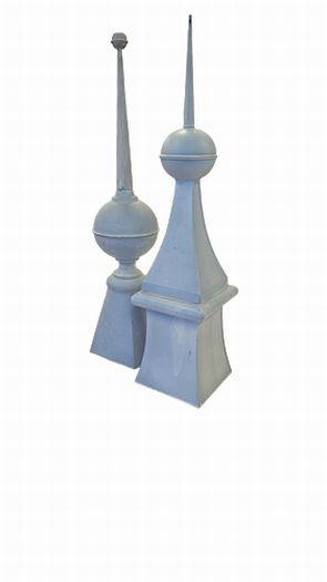 Pair Misc. Architectural Metal Finials 2' H