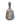Blue embossed Wedgwood Jasperware bell, 4" h