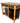 Ferguson Copeland Campaign Style Faux Bamboo, Leather, Iron & Copper Top Bar