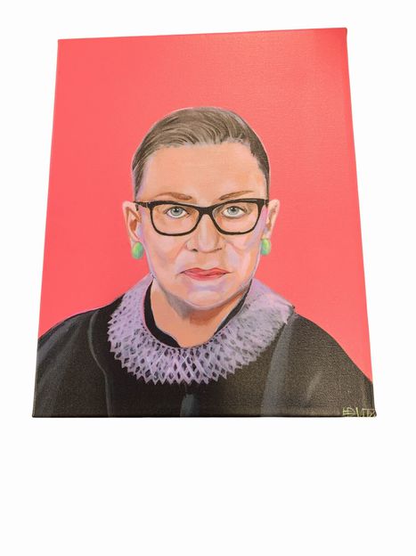 Ruth Baden Ginsburg Print by Lesli Devito 14h x 11"w