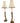 Vintage Gilded Console, Tree Bark Candlestick Lamps
