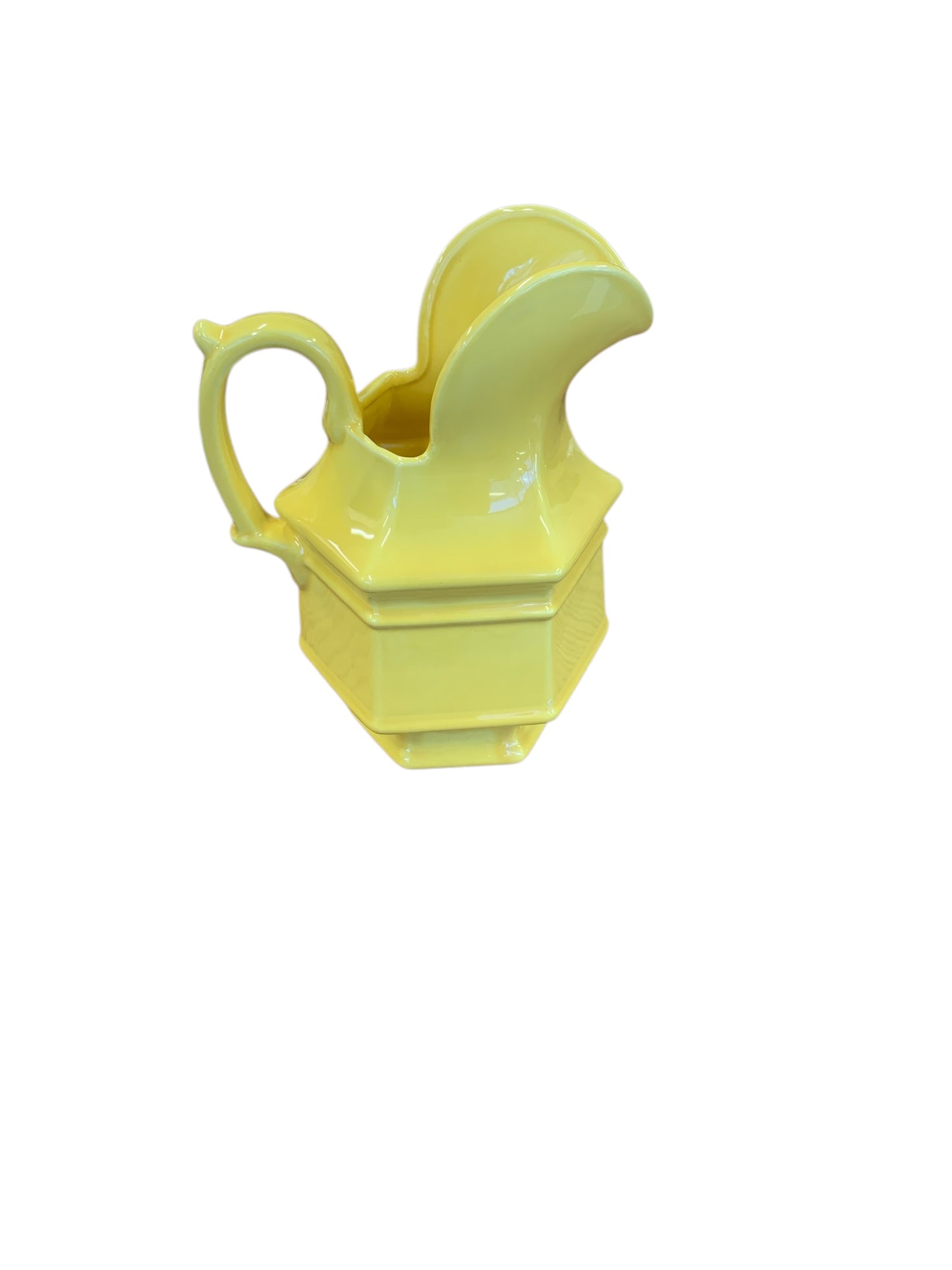 Haeger Yellow Pitcher 5"Dia x 9"H