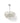 Contemporary glass disk chandelier, 32H. 24D.