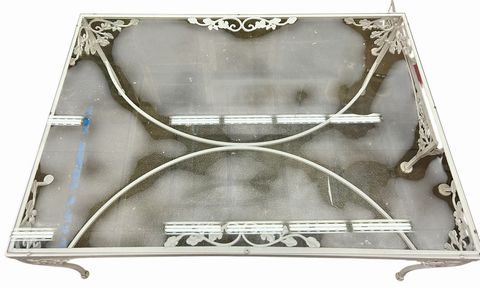 Woodard Vintage Rectangular Cocktail Table, H. 17.5 in. x L. 40.5 in.