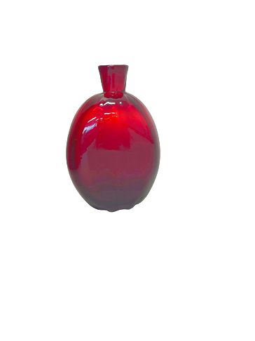 Vntg Metropolitan Museum Art Ruby Bottle 6.5"x4"