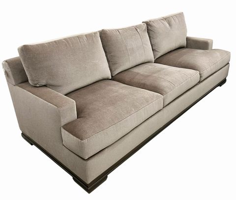 Holly Hunt Mohair Upholstered Sofa, H. 28 in. x L. 96 in. x D. 39 in.