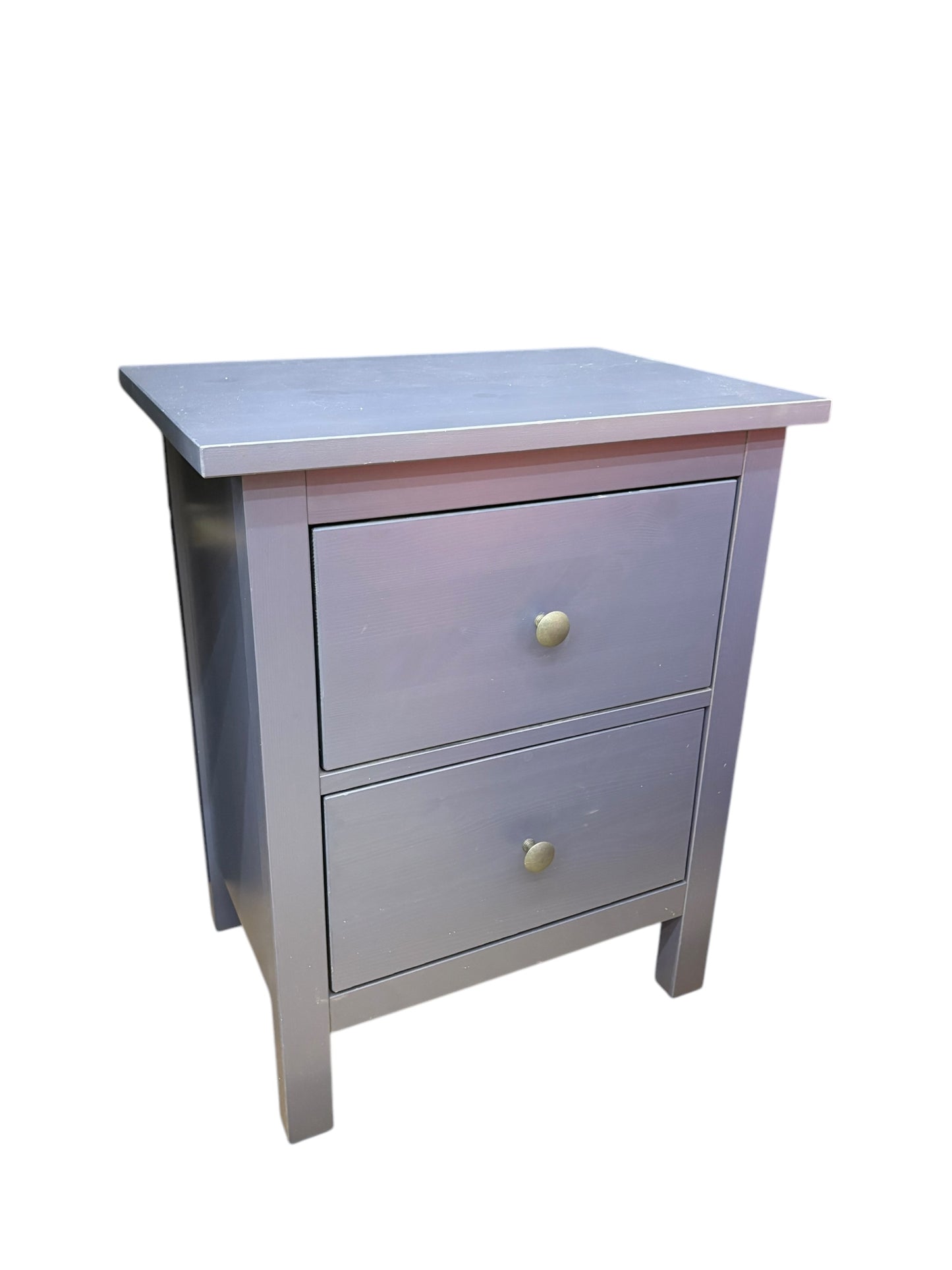 Blue 2-drawer chest, 21" w x 15" d x 26" h