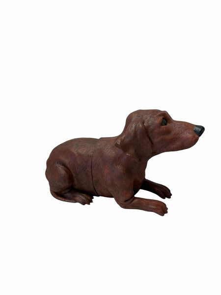 2-piece dachshund bookend, 8.5x4x5.75H