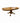 Oval/round oak dining table w/leaf, 30H. 48-72W. 48D.