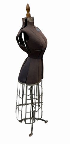 Antique dress form, 1906 patent, 13.5x14x62"H