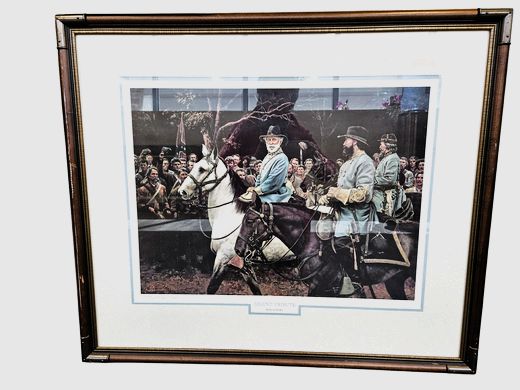 Numbered, Signed Don Stivers, Civil War Print, "Silent Tribute" 29" h x 34"w