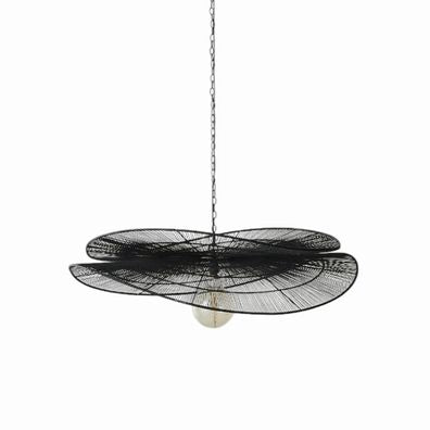 Iron Wire Pendant 52"W x 52"D x 11"H (No Bulb)