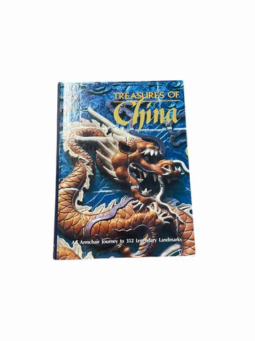Hardcover book, "Treasures of China," 9.25x12.25