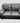 Italsofa black leather loveseat, 35H. 64W. 35D.