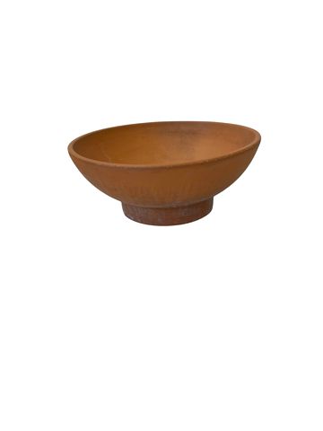 Round terracotta planter, 14Dx6H