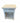 Pair Of White Wicker Single Drawer End Tables 24x20x19"