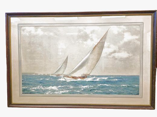 Framed Print Sailing by Mantaggue DAwson 24x36"