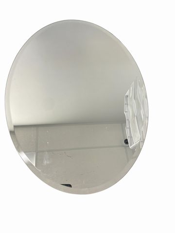 Pottery Barn oval bevelled edge mirror, 24x17.5