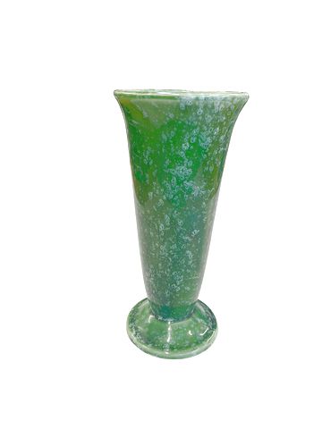 Imperial Green MCM Ceramic Vase 28 USA 10x5"