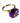 10k Yellow Gold & Lab Purple Sapphire Ring, Size 8.25 in.