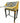 Pair Makenzie-Childs "Queen Bee Desk&Chair/ 39"hx16x2/ Chair 40"h
