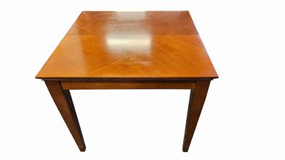 HSB Contemporary Wood Inlay Side Table 22.5Hx26"Sq.