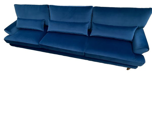 Maxwell 3 Seat Sofa, Blue, 110"W x 37"D x 31"H