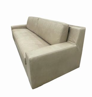 Restoration Hardware Leather Maxwell King Sleeper Sofa, 35H. 96W. 40D