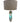 1 of 2 Modern hexagonal Lucite lamp w/ gray shade, 30.25" h
