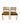 Pair of Bruer-style cantilever dining chairs w/  brown upholstered seat