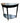 Traditional Style Black Painted Demi-Lune Console, H. 30 in. x W. 31.5 in.