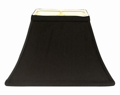 16" Black Rectangle Lampshade