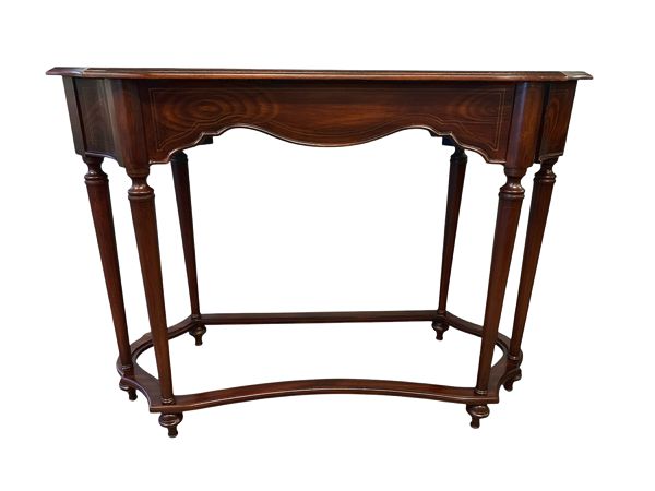 2-Tier Bombay & Co Console Table w/2 Drawers (Wood/Glass, 45x18x32")